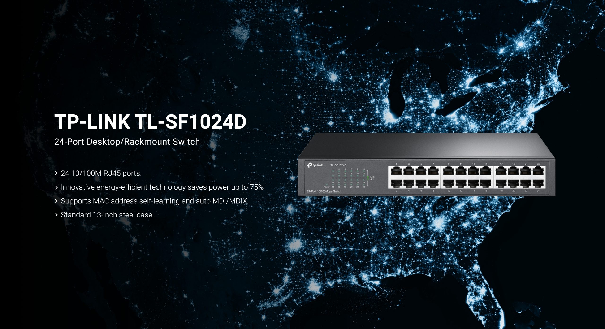 TP-link TL-SF1024D 24-port Desktop/Rackmount Switch