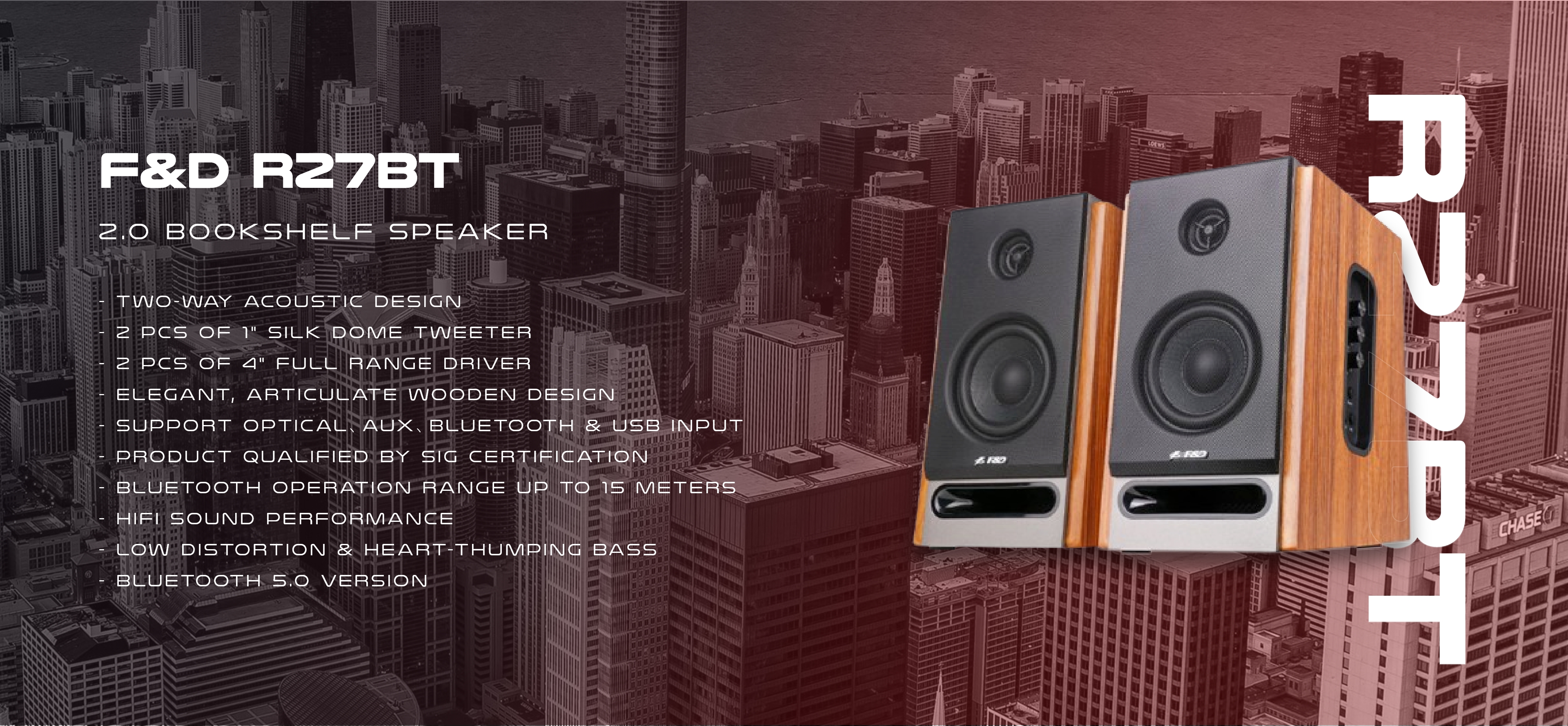 F&D R27BT 2.0 Bluetooth Speaker