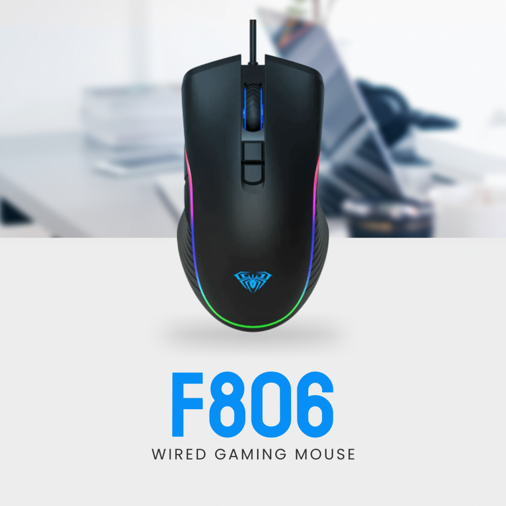 Aula F806 RGB Gaming Mouse - STEQ